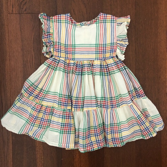 Pink Chicken Other - Pink Chicken Cotton Plaid Party Dress 3y